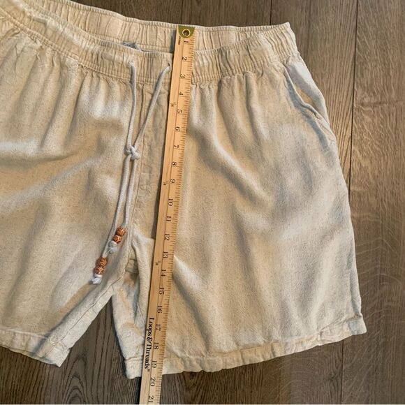 LINEN SHORTS Women’s XXL Cream Pull String Elastic Waist Pockets 30% Linen. - Picture 14 of 14